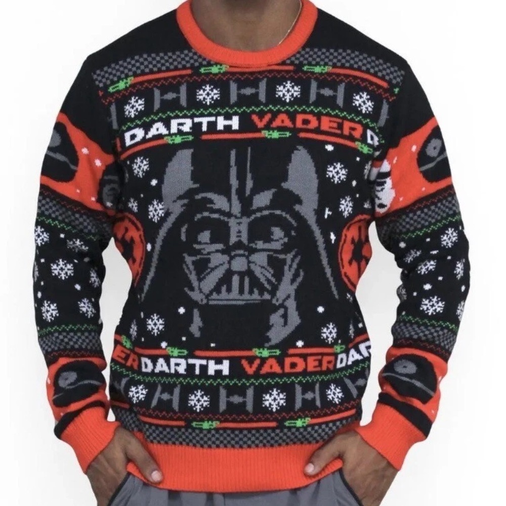 Darth Vader Red Black Christmas Sweater Geeknet Star Wars Holiday Men Size Large